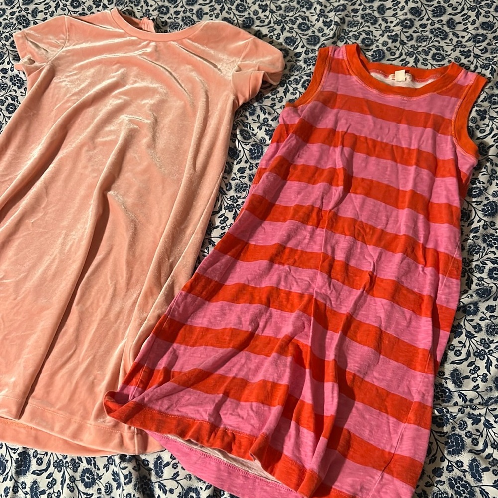 Crewcuts size 10 Girls Pink Short Sleeve Dresses (2 items)